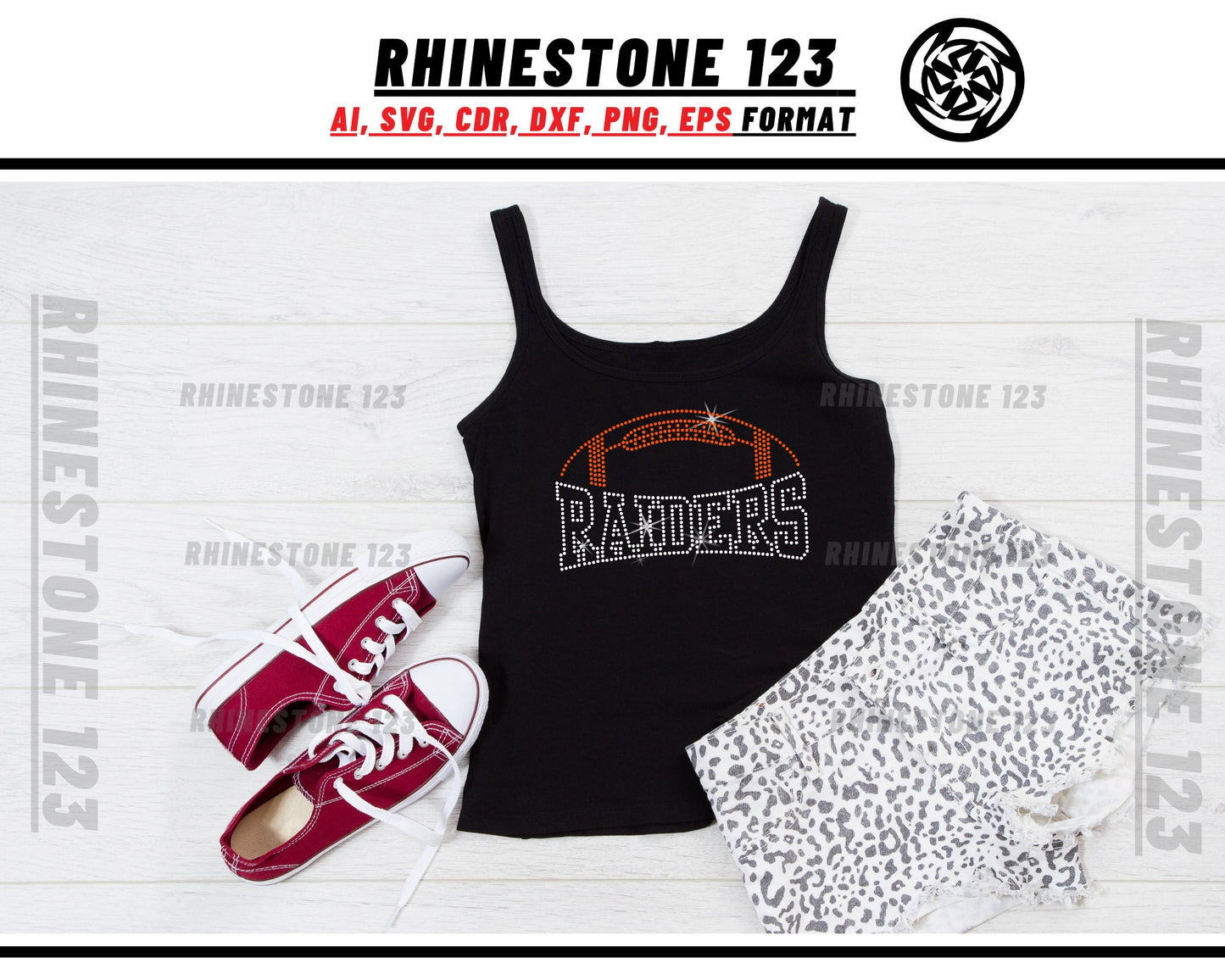 Raiders Football Rhinestone Template, cricut, silhouette, Rhinestone SVG, Rhinestone File for SS10, PNG, AI, cdr, dxf, eps