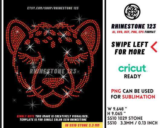 RHINESTONE LIONESS Rhinestone Template for Cricut rhinestone template material rhinestone 10ss Instant Download File ai svg png eps dxf cdr