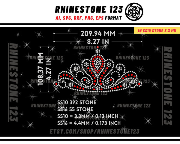 Princess Rhinestone Svg Open media 1 in modal