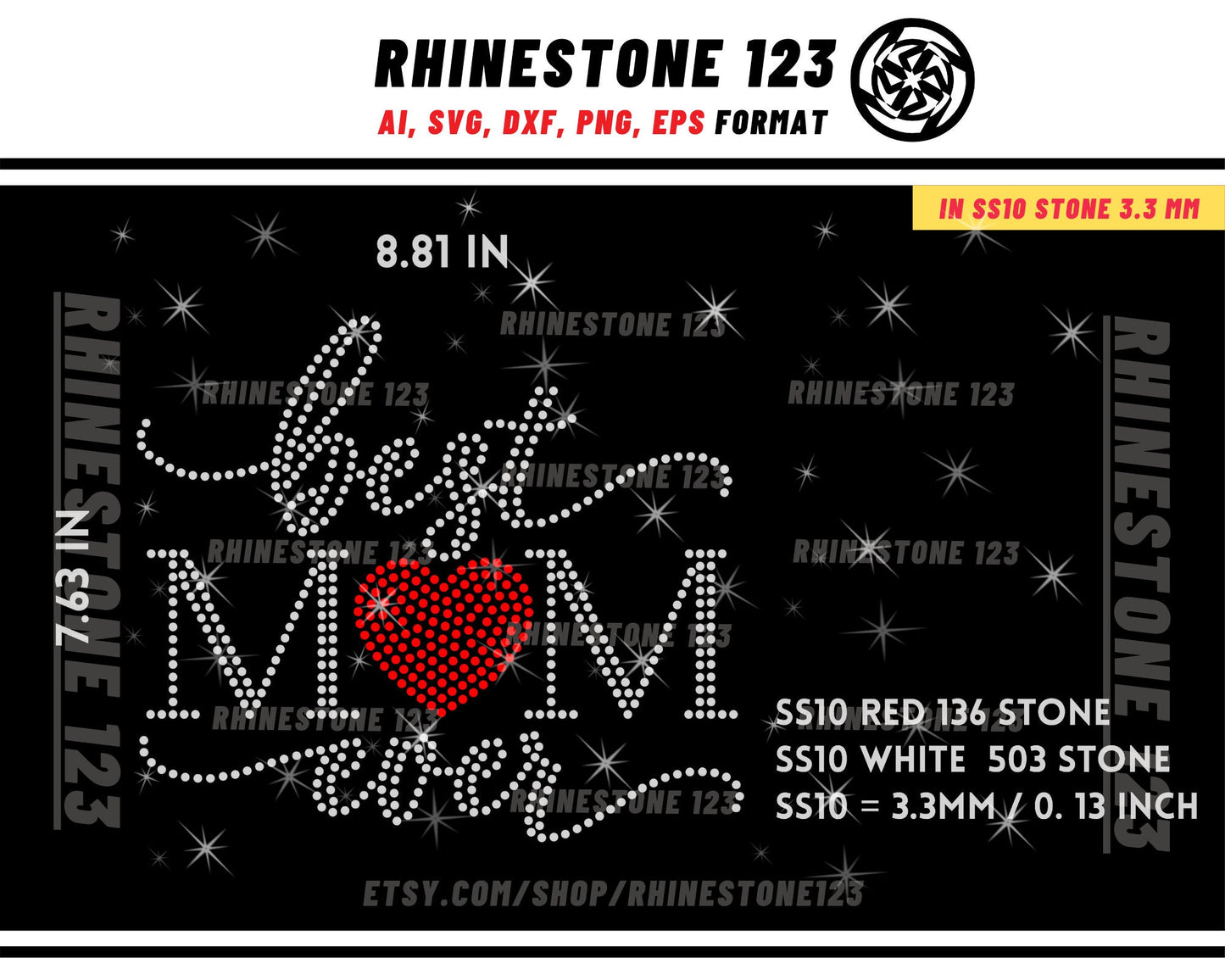 BEST MOM EVER Rhinestone Template for Cricut rhinestone template material rhinestone 10ss Instant Download File Digital Download svg png dxf