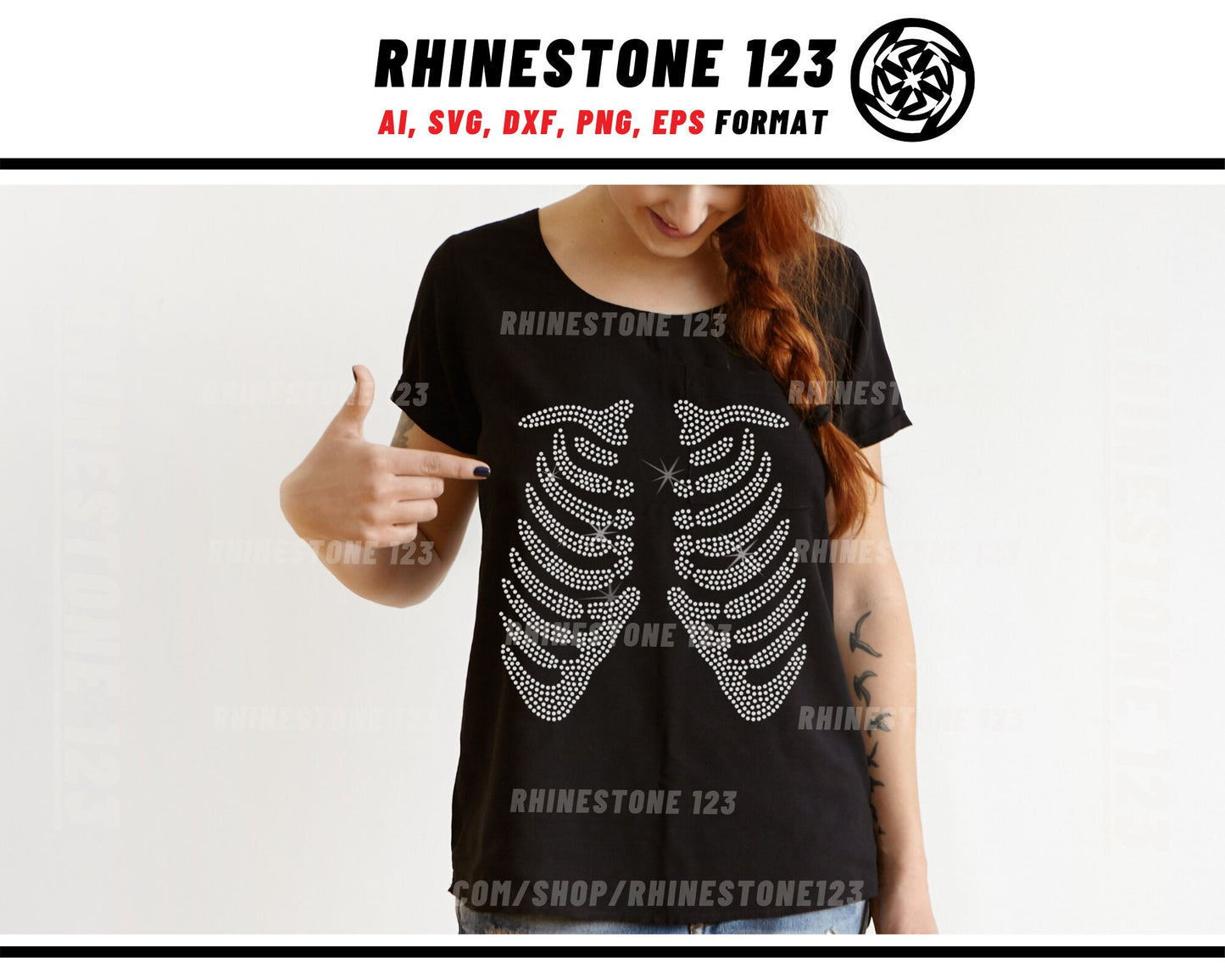 Lung Skeleton Rhinestone Template for Cricut rhinestone template material rhinestone SS10 Instant Download File svg eps png dxf ai cdr