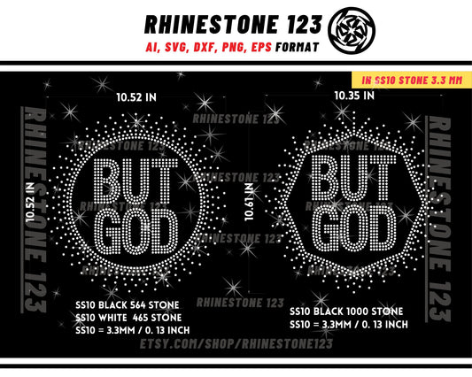 But God Rhinestone Template for Cricut rhinestone template material rhinestone SS10 Instant Download File svg eps png dxf ai cdr