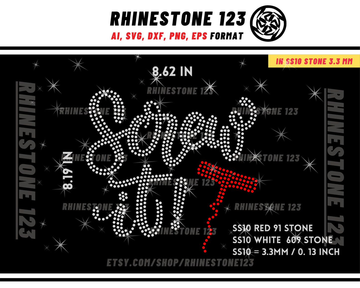 Screw It Rhinestone Template for Cricut rhinestone template material rhinestone SS10 Instant Download File svg eps png dxf ai cdr