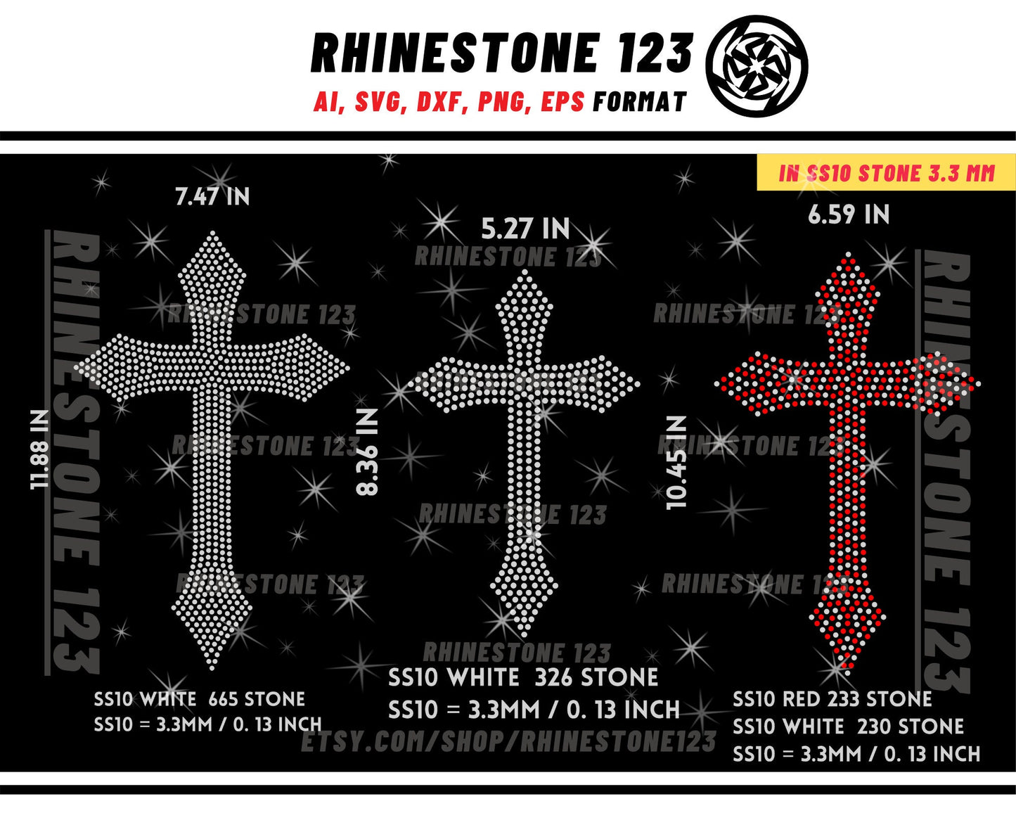 Christ Cross Bundle Rhinestone Template for Cricut rhinestone template material rhinestone SS10 Instant Download File svg eps png dxf ai cdr