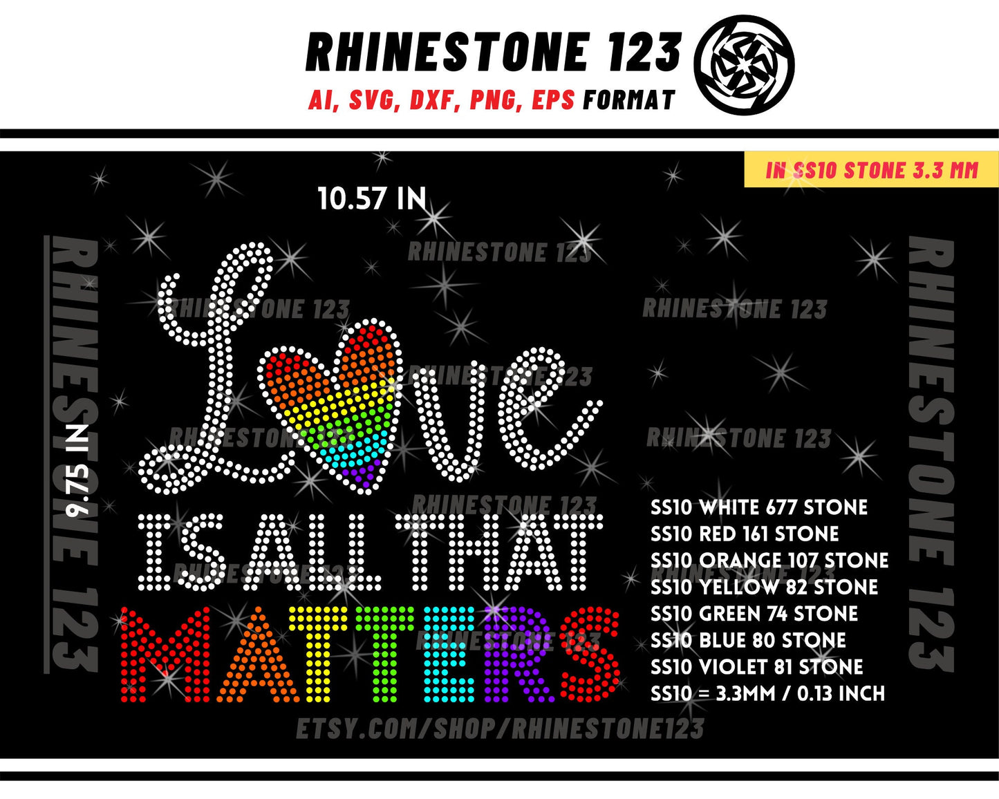 Love is all that matters Rhinestone Template for Cricut rhinestone template material rhinestone SS10 Instant Download File svg png cdr dxf