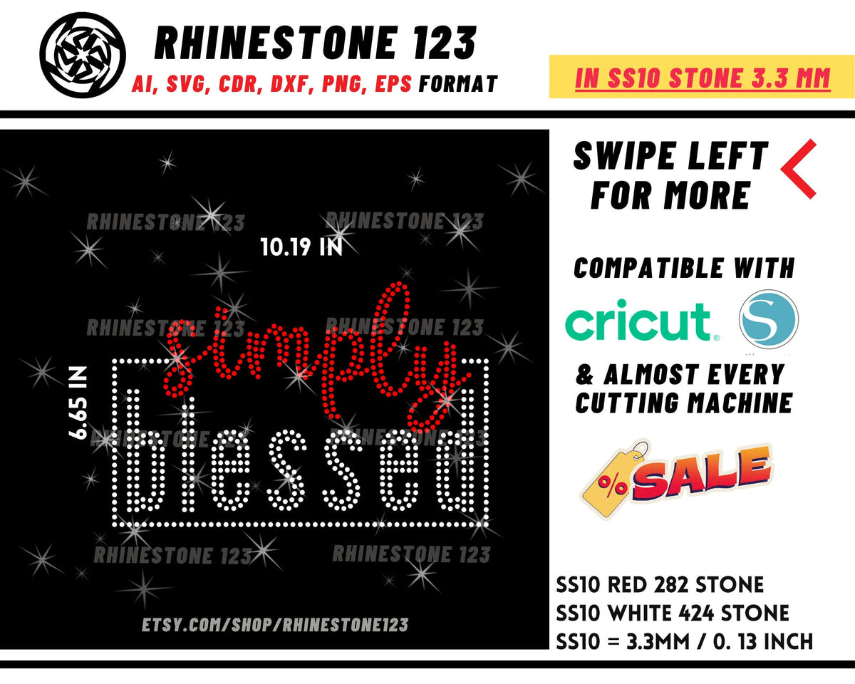 Pro Club Rhinestone Svg Simply Blesses Rhinestone Template, cricut, silhouette, Rhinestone SVG ...