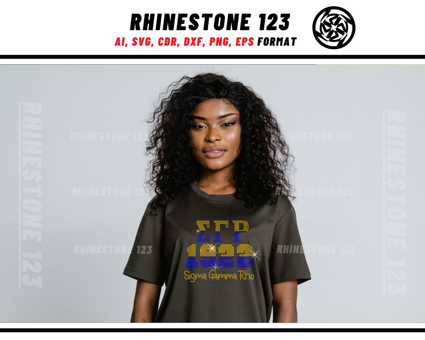 Sigma Gamma Rho 1922 SGRho Rhinestone Template, Rhinestone File for SS10, Rhinestone SVG, cricut, silhouette, PNG, cdr, dxf, eps, Sorority