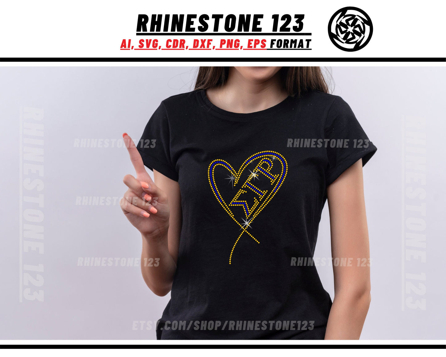 Sigma Gamma Rho in Heart Rhinestone Template, cricut, silhouette, Rhinestone SVG, Rhinestone File for SS10, PNG, AI, cdr, dxf, eps, Sorority