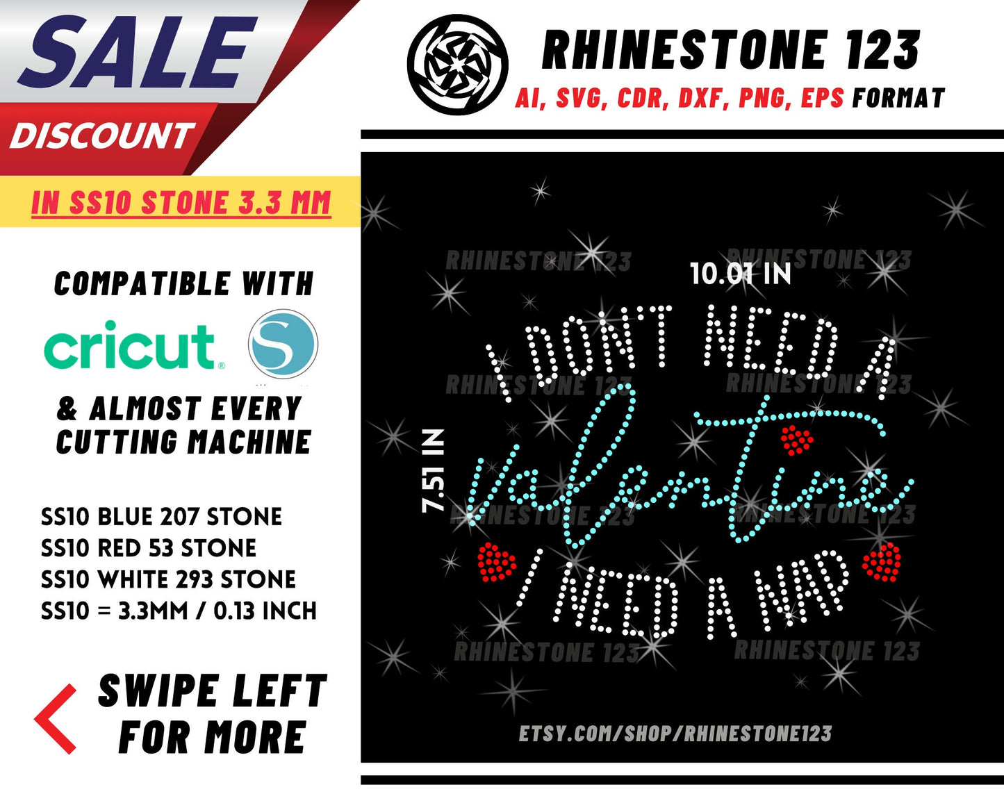 I Dont Need A Valentine I Need A Nap Rhinestone Template, cricut, silhouette, Rhinestone SVG, Rhinestone File for SS10, PNG, cdr, dxf, eps
