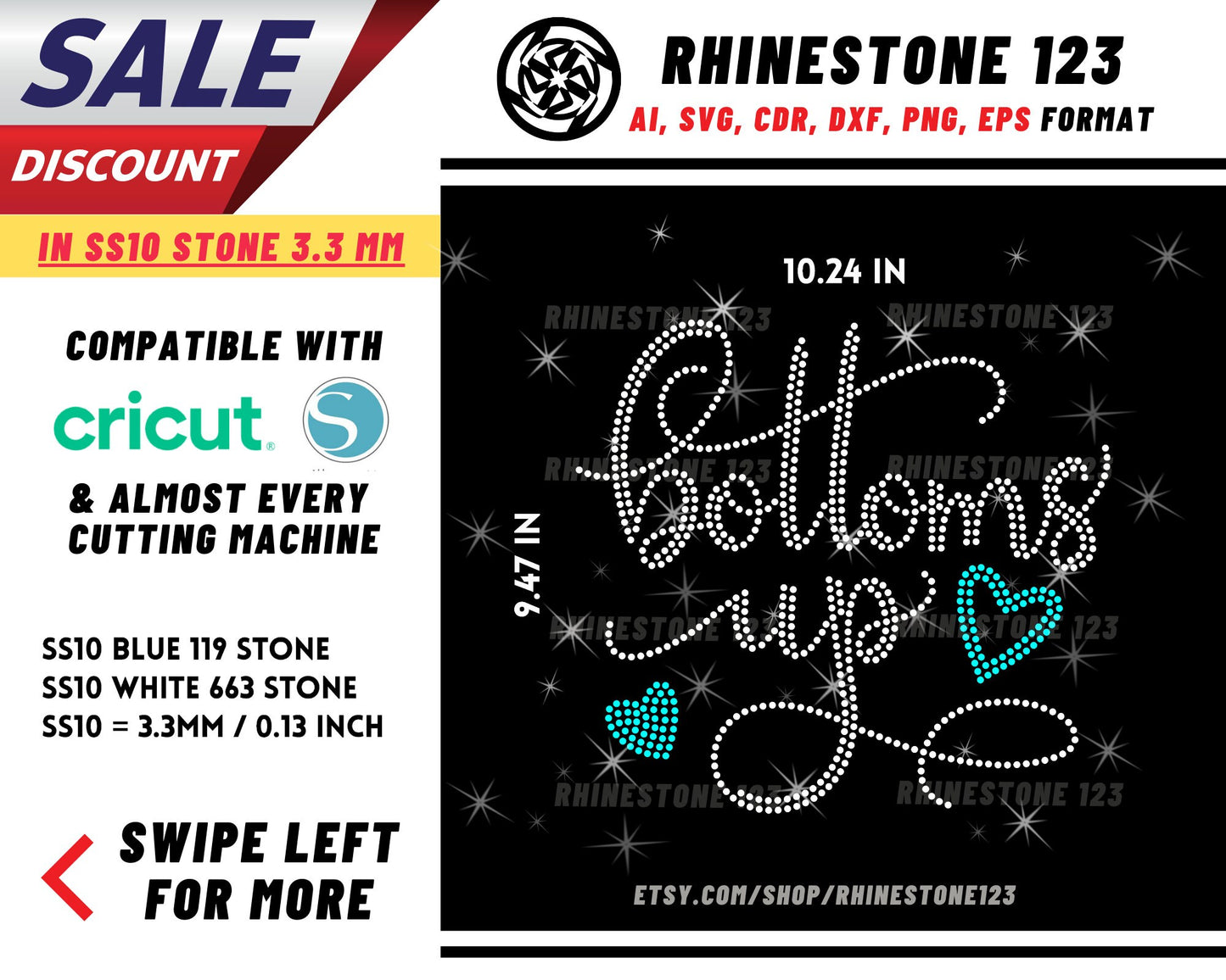 Bottoms Up Rhinestone Template for Cricut rhinestone template material rhinestone SS10 Instant Download File svg eps png dxf ai cdr