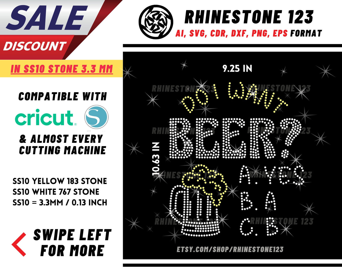 Do I Want Beer Rhinestone Template, Rhinestone File for SS10, Rhinestone SVG, cricut, silhouette, PNG, AI, cdr, dxf, eps