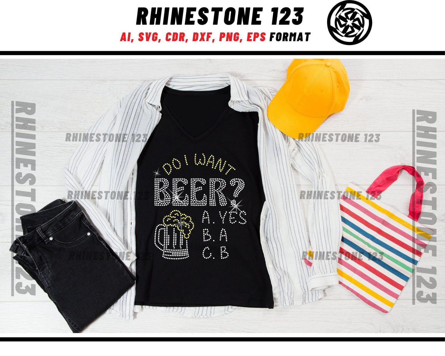 Do I Want Beer Rhinestone Template, Rhinestone File for SS10, Rhinestone SVG, cricut, silhouette, PNG, AI, cdr, dxf, eps