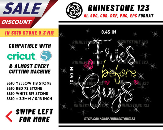 Fried Before Guys Rhinestone Template, Rhinestone SVG, cricut, silhouette, Rhinestone File for SS10, PNG, AI, cdr, dxf, eps