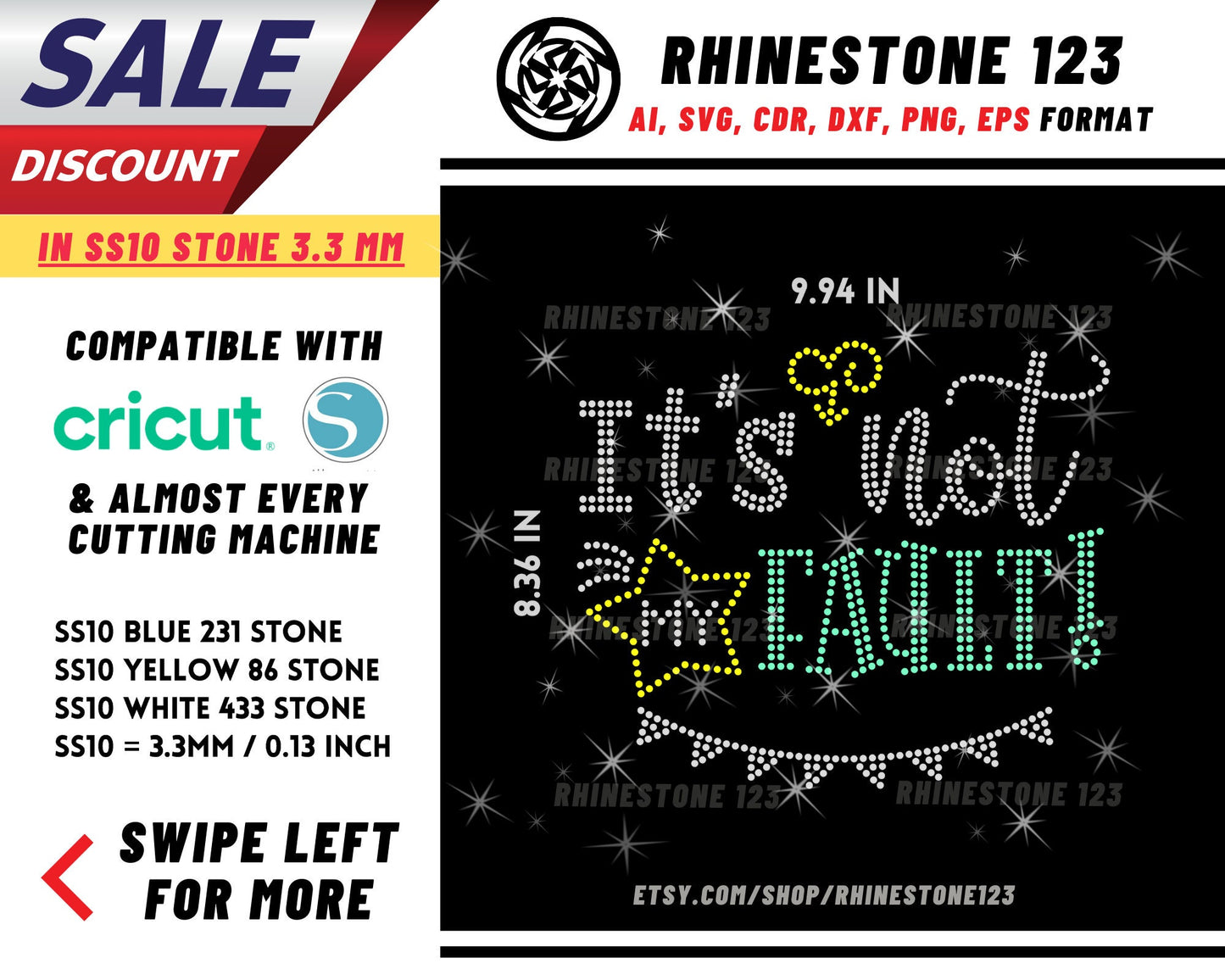 Its Not My Fault Rhinestone Template, Rhinestone SVG, cricut, silhouette, Rhinestone File for SS10, PNG, AI, cdr, dxf, eps