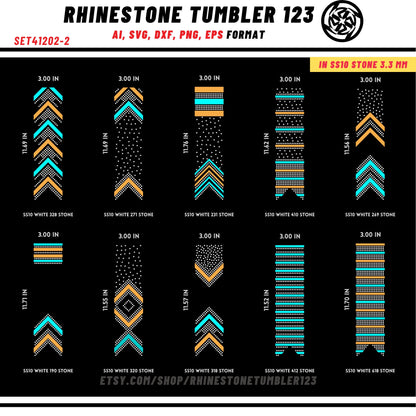 10 Cheer Bow Rhinestone Template with HTV, V tail, 3 inch rhinestone digital download for cricut, svg, eps, png, dxf, cdr, SS10 SET41202-2
