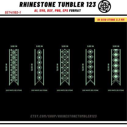 10 Cheer Bow Rhinestone Template with HTV, V tail, 3 inch rhinestone digital download for cricut, svg, eps, png, dxf, cdr, SS10 SET41102-1