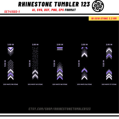 10 Cheer Bow Rhinestone Template with HTV, V tail, 2 inch rhinestone digital download for cricut, svg, eps, png, dxf, cdr, SS10 SET41502-1