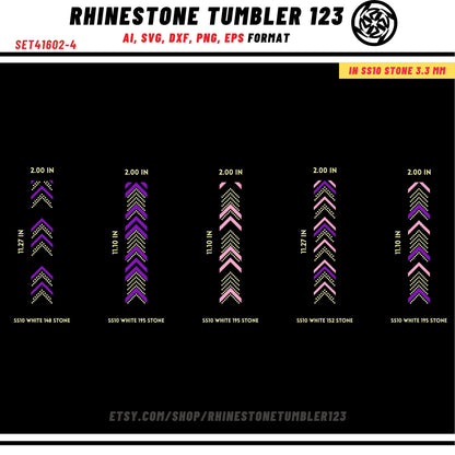 10 Cheer Bow Rhinestone Template with HTV, V tail, 2 inch rhinestone digital download for cricut, svg, eps, png, dxf, cdr, SS10 SET41702-4